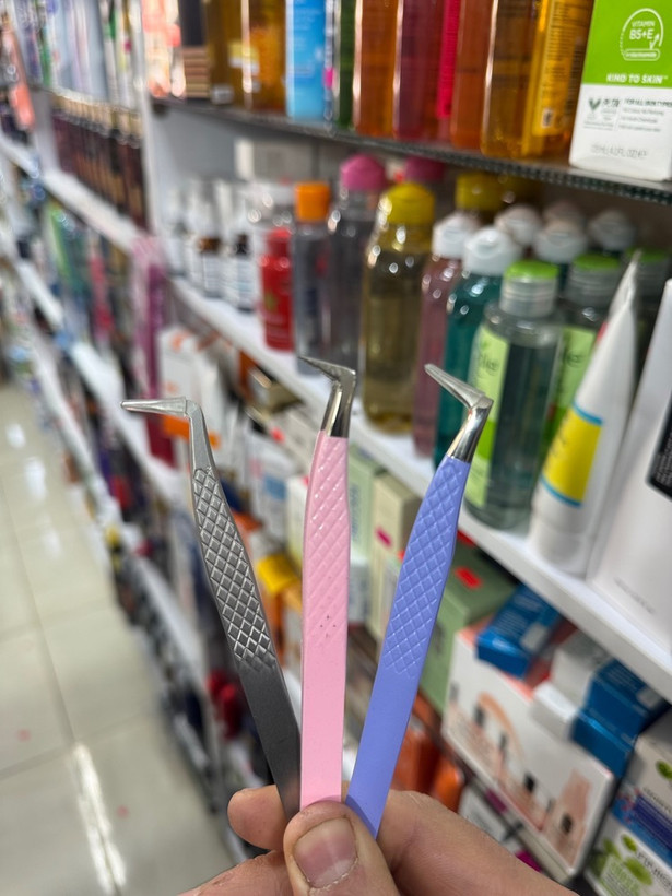 پنس مژه . سر 90درجه رنگی