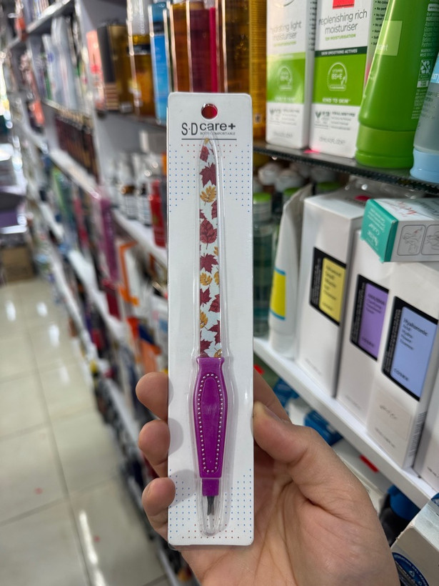 سوهان ناخن فلزی طرح گل دار