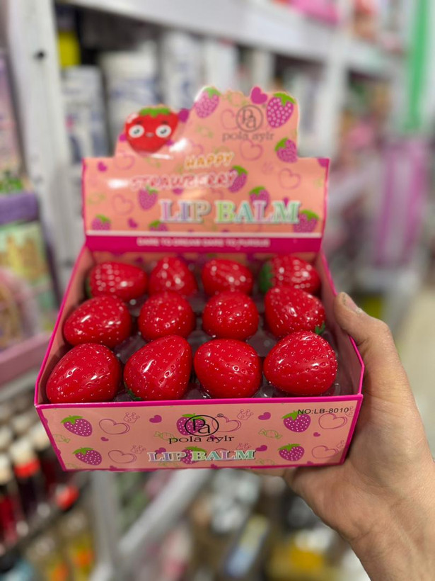 تینت لب طرح توت فرنگی